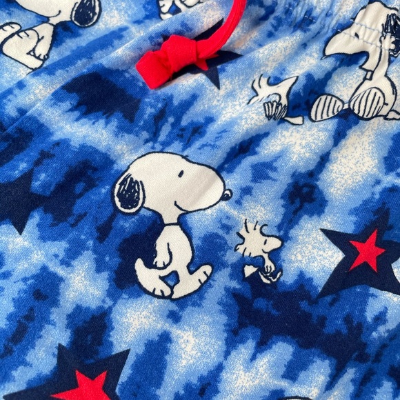 Peanuts Snoopy Ice Cream Pajama Set, Red, Blue - Picture 12 of 14